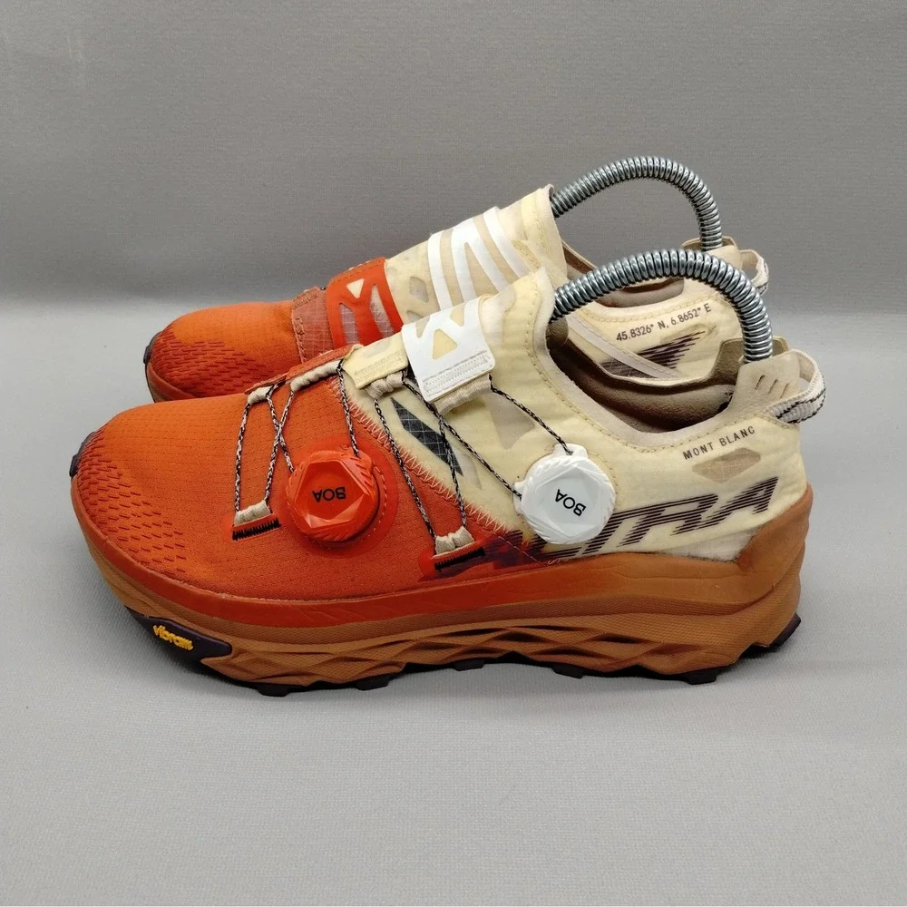 Altra Mont Blanc‎ BOA Womens Trail Running Shoes Orange AL0A7R7D454 Size 7.5